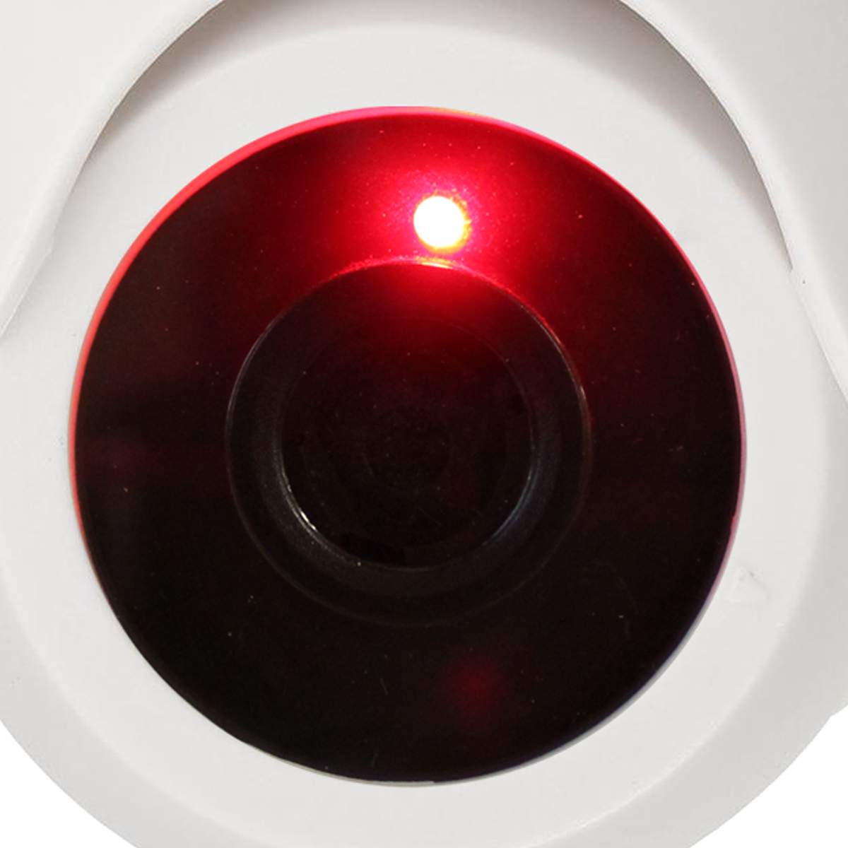MX Dummy Fake Security Wireless Dome CCTV Outdoor Camera Flashing Light Black D2 Security Camera, White (MX Dummy 4) (Pack of 10)