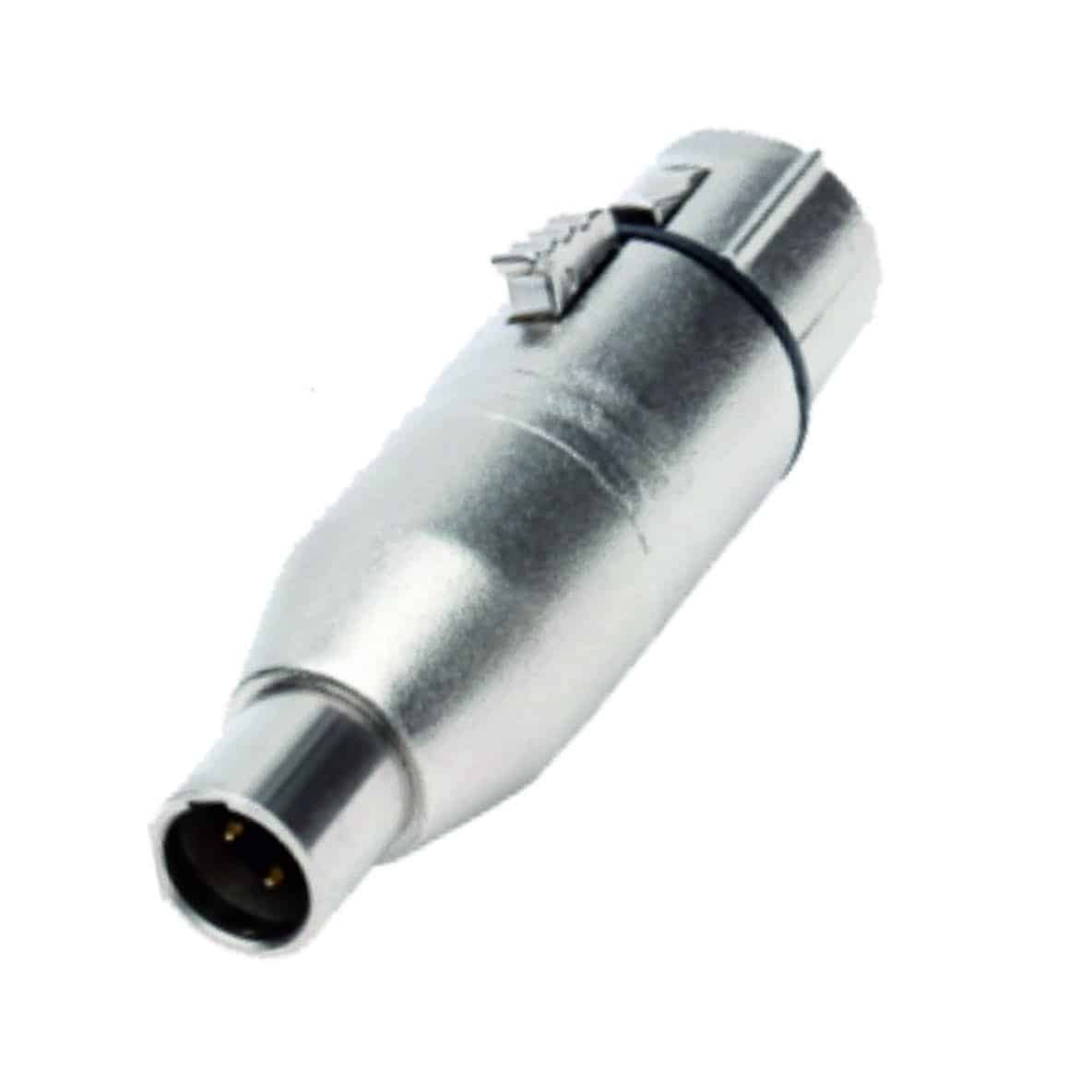 MX 3 PIN Mini XLR Male to 3 Pin Mic Female XLR Connector