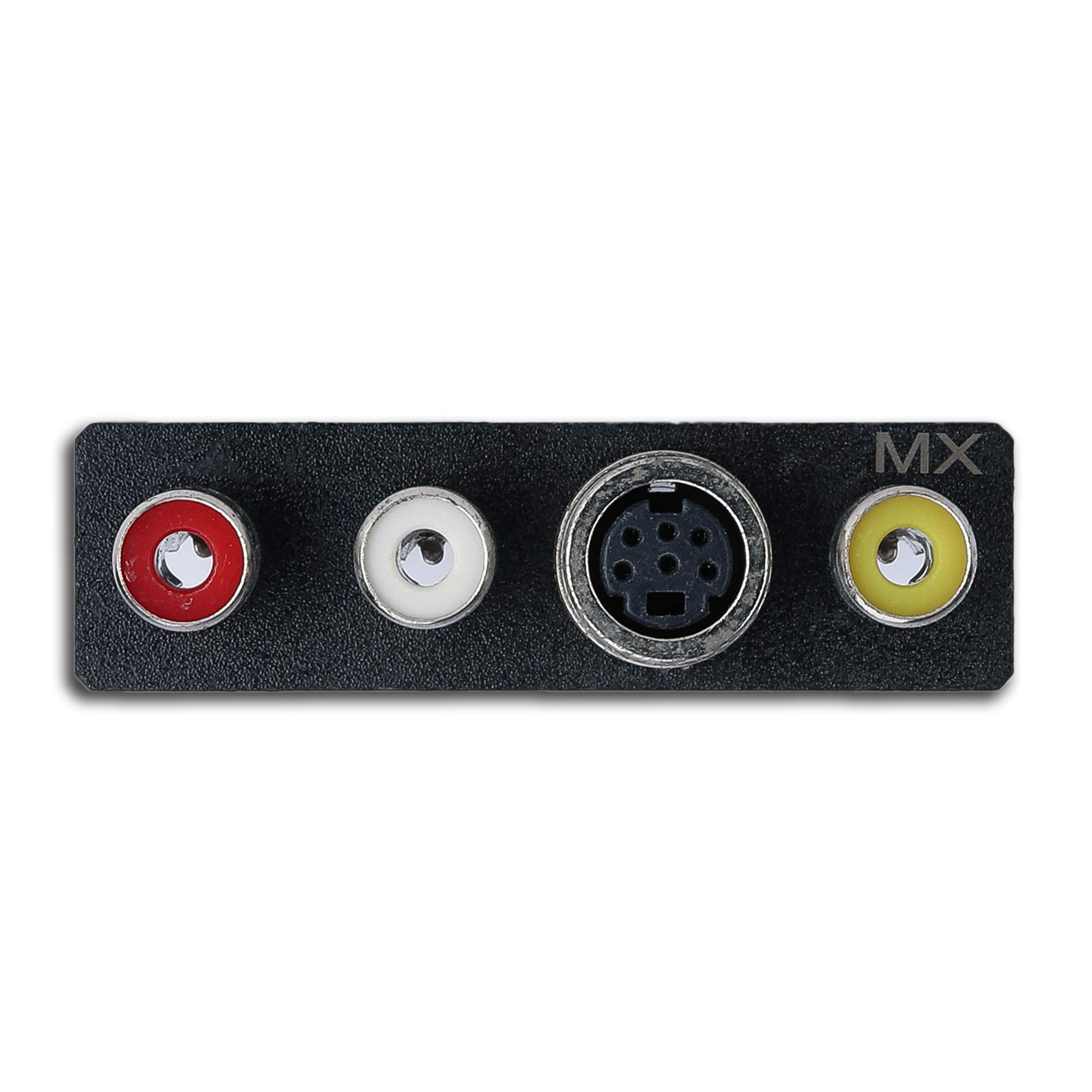 MX 3 RCA FEMALE + 6 PIN MINI DIN FEMALE CONNECTOR