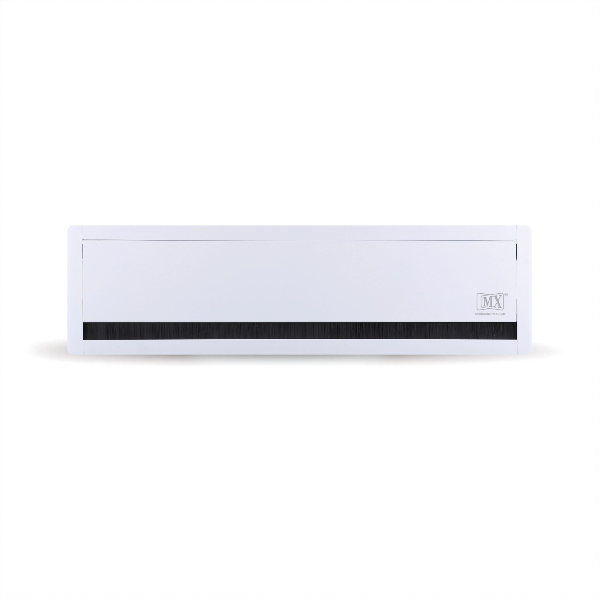 MX Aluminum Alloy Access Flap: Your Ultimate Desk Organizer for Effortless Cable Management and Workspace Tidiness (450X127X30 MM Cut Out Size -440X110 MM) (Color-White)
