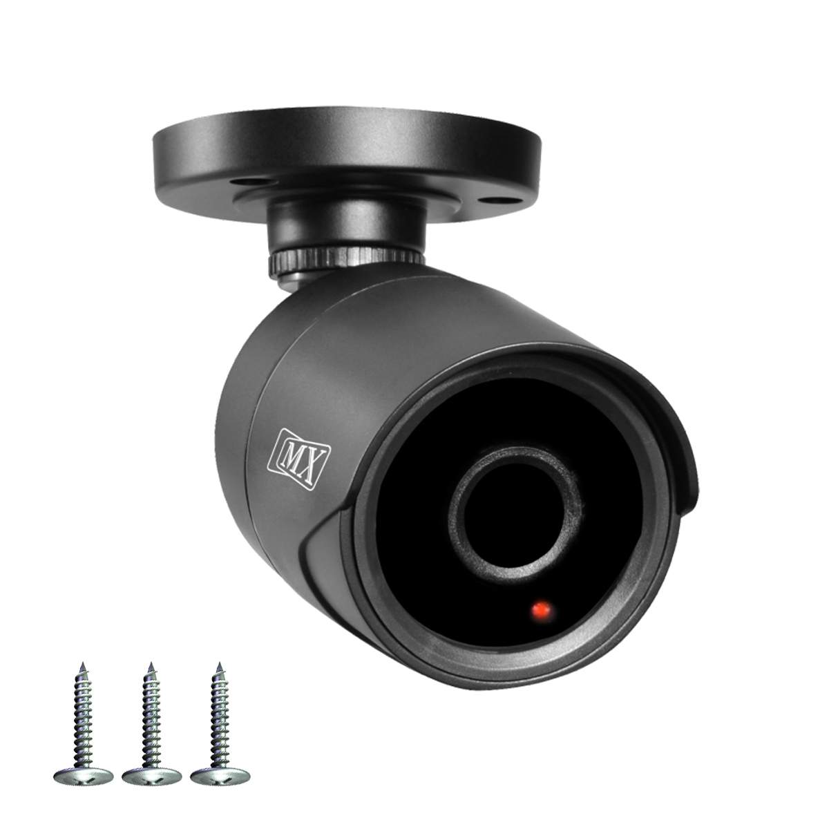 MX Dummy Fake Security Wireless Bullet CCTV Outdoor Camera Flashing Light Black D8 Security Camera (MX Dummy 8) (Pack of 8)