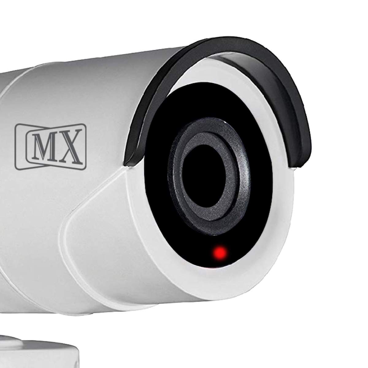 MX Dummy Fake Security Wireless Bullet CCTV Outdoor Camera Flashing Light D6_4 Security Camera White (MX Dummy 6) (Pack of 10)
