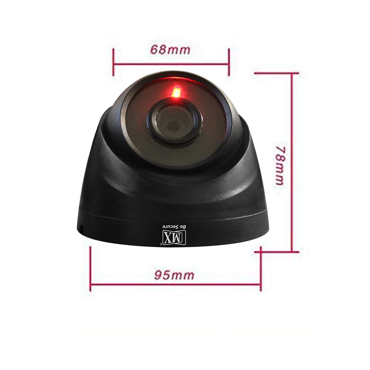 MX Dummy CCTV Camera/Dummy CCTV Dome Camera (Fake Camera No Audio/No Video) with Battery Operated Red Led Light is Ideal for Home, Office Dummy 2 (Pack of 2)