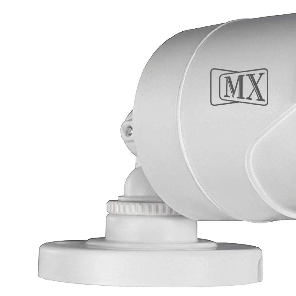 MX Dummy Fake Security Wireless Bullet CCTV Outdoor Camera with Flashing Light, Model D6_4, White (MX Dummy 6) - Pack of 8