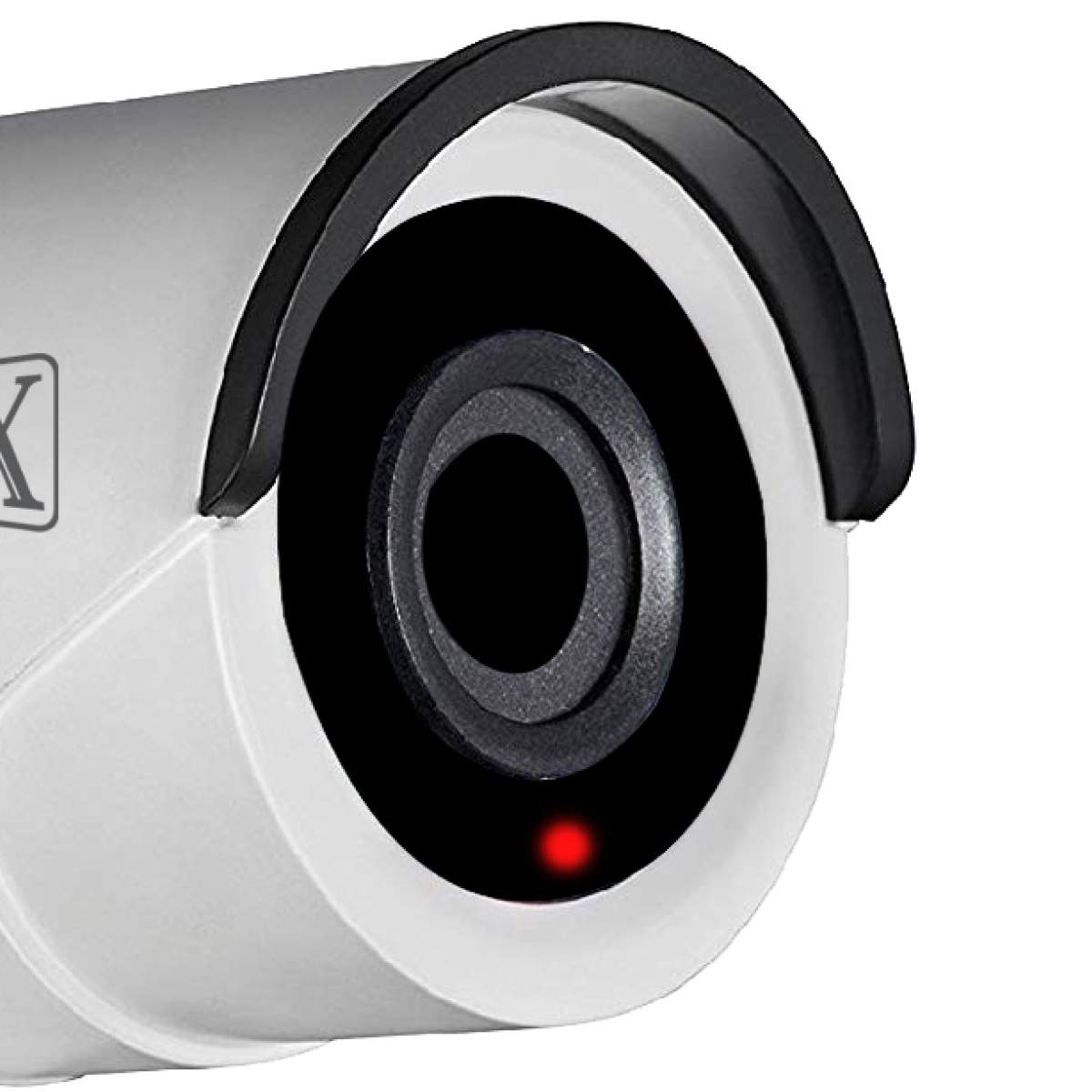 MX Dummy Fake Security Wireless Bullet CCTV Outdoor Camera with Flashing Light, Model D6_4, White (MX Dummy 6) - Pack of 8
