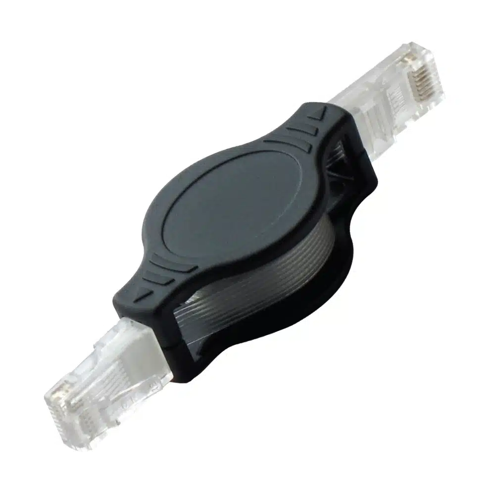 MX CAT-5E 8P8C RETRACTABLE FLAT CABLE LENGTH: 30 cm