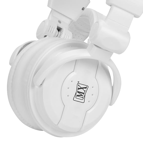 MX DJ 1000 High-Definition DJ Headphones - White Color