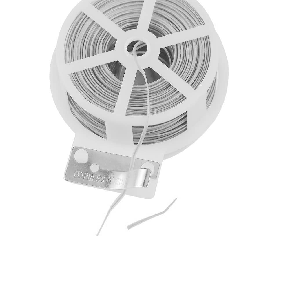 MX Wire Cable Tie Management Organizer Magic Twister 50 Mtr Roll - White (Pack of 3)