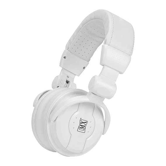 MX DJ 1000 High-Definition DJ Headphones - White Color